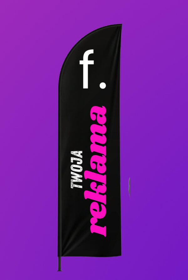 FLAGA REKLAMOWA WINDER 290 CM Z NADRUKIEM